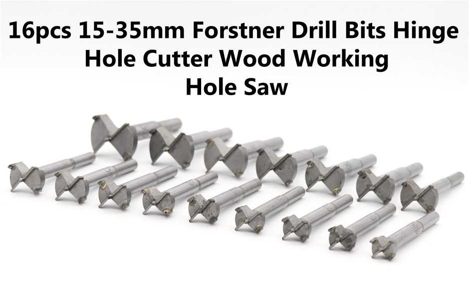 16pcs 15-35mm Forstner Drill Bits Hinge Hole Cutter Wood ...