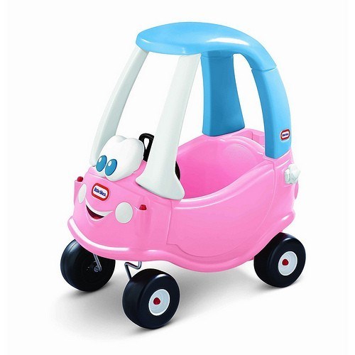 Pink cozy coupe with hot sale trailer