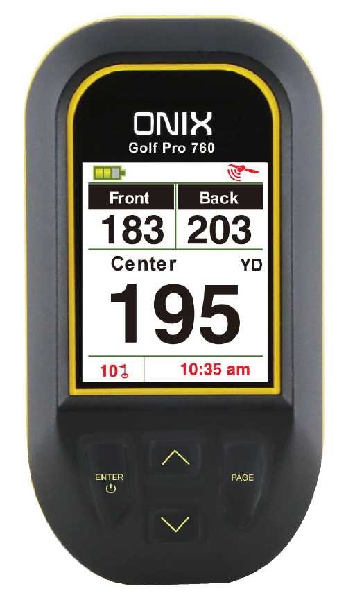Onix GolfPro 760 GPS with Preloaded Over