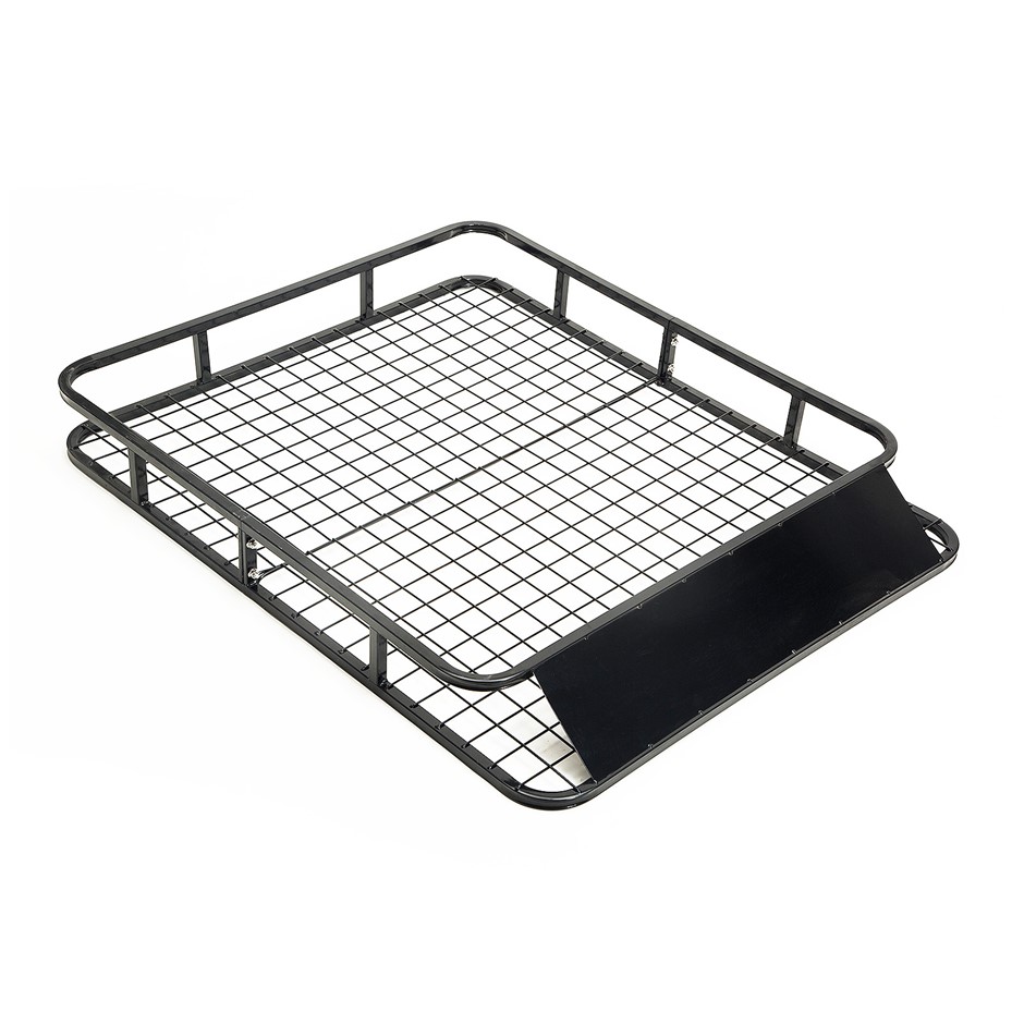 Steel Roof Luggage Carrier Basket 1230mm - BLACK