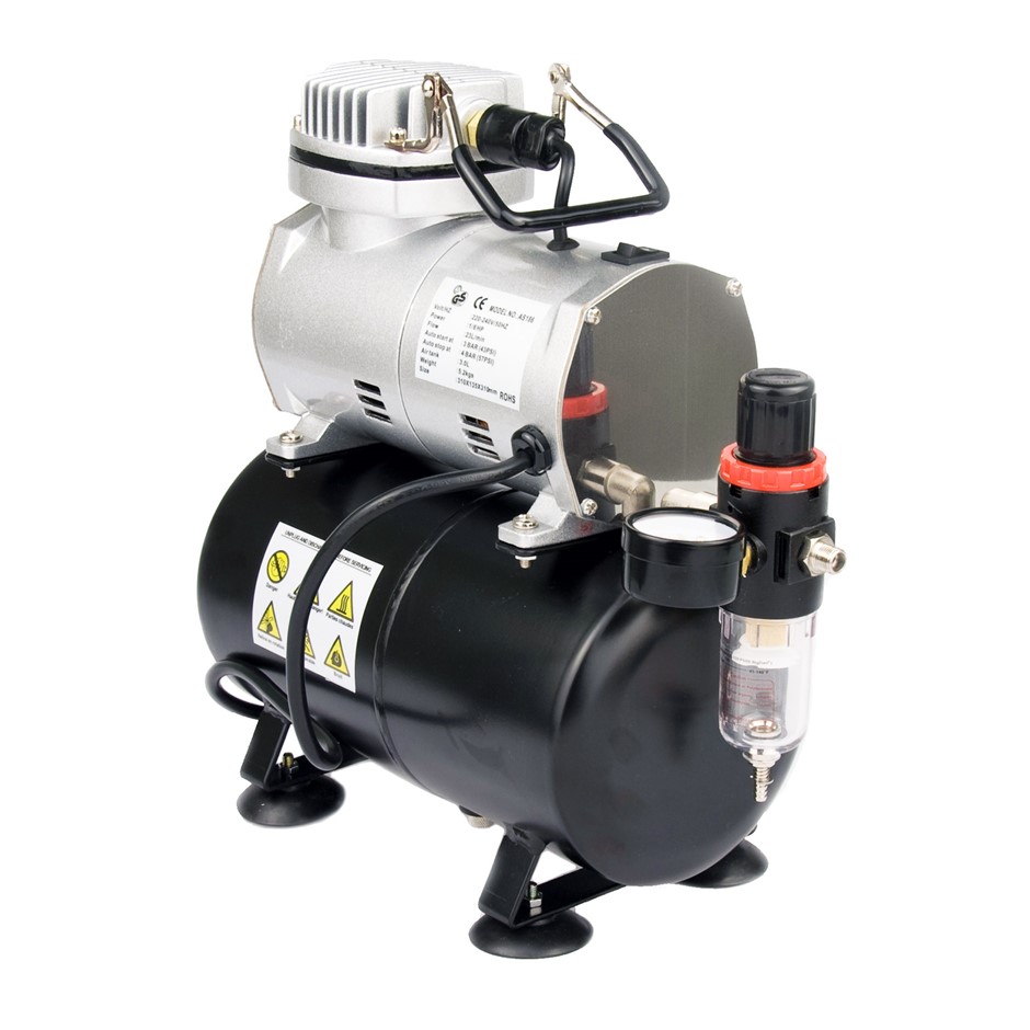 1/6HP Air Compressor 20-23L/Min. with 3 