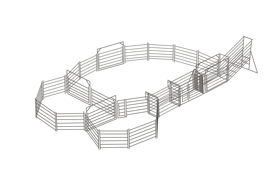Buy Cattle Yard 3040 Head 50x50 Panel Grays Australia