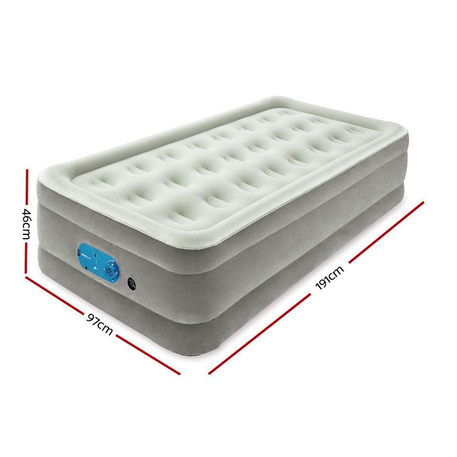 Buy Bestway Single Air Bed Inflatable Mattress Battery Builtin Pump Grays Australia