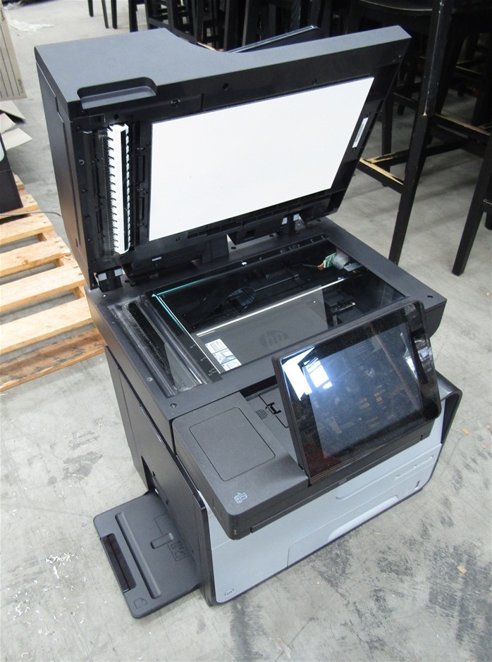 HP MFP X585 Officejet Enterprise Color Flow Printer Auction (0034
