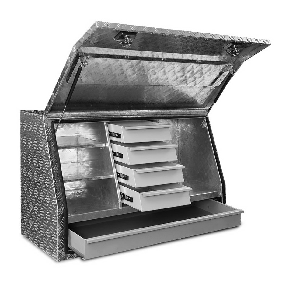 Giantz Aluminium Toolbox Generator Tool box Drawers Truck Canopy Trailer