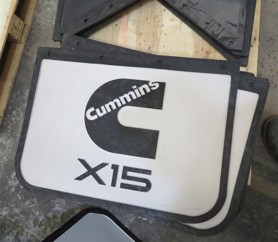 Assorted truck Mud flaps, 600 x 450, approx 18 pieces mostly Cummins x