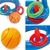 Bestway Game Float Kool Pool Dunk Inflatable Basketball Hoop Set