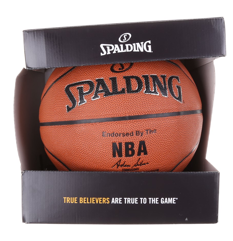 SPALDING NBA Silver Series Indoor/Outdoor Basketball, Size 7. N.B ...
