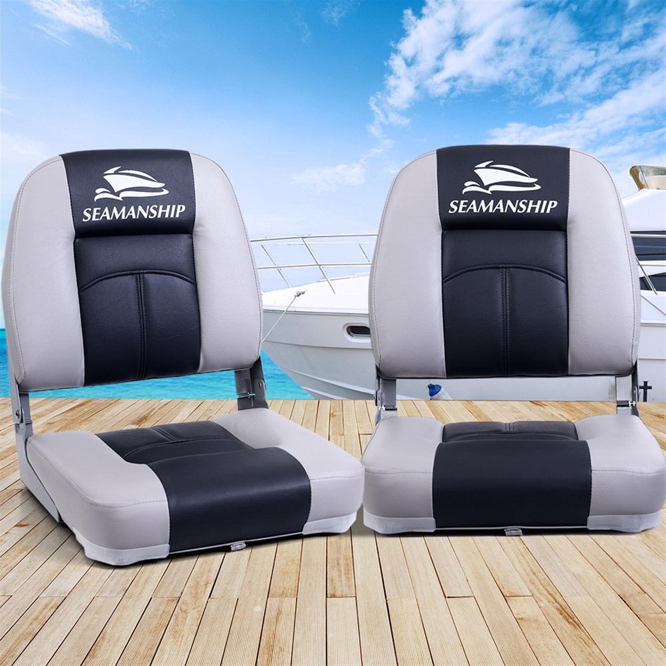 Seamanship 2X Folding Boat Seats Marine 