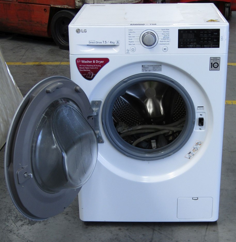 LG WDC1475NCW Inverter Direct Drive Washer and Dryer Auction (0038