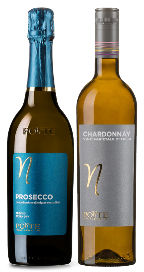 Ponte Prosecco DOC NV and Chardonnay mix