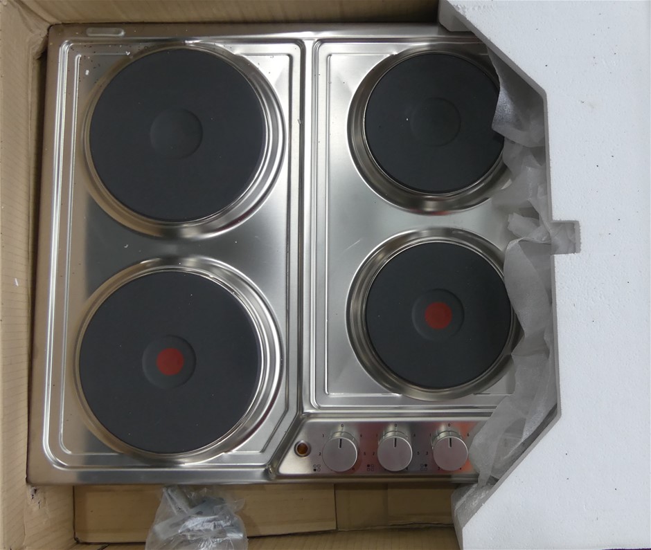 DELONGHI 60CM ELECTRIC COOKTOP STAINLESS STEEL Auction (00082525781