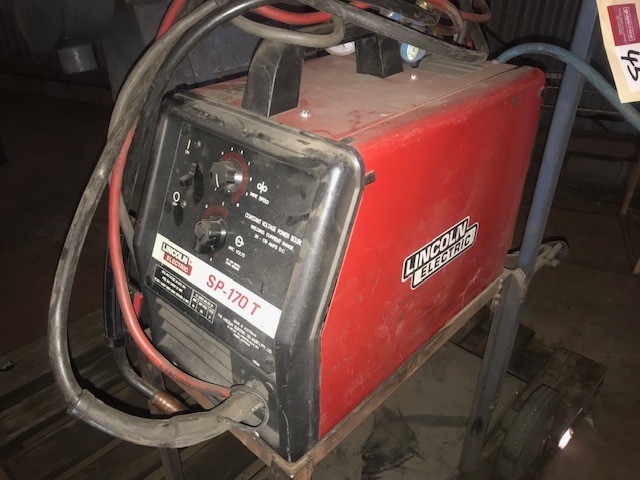 Lincoln Sp 170t Mig Welder Trolley Leads Torch 240 Volt Auction 0045 Grays Australia