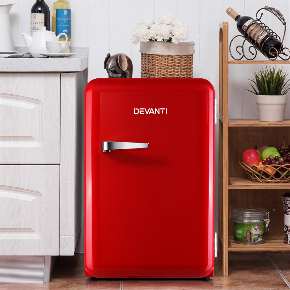 Devanti Retro Bar Fridge 70L Built-in La