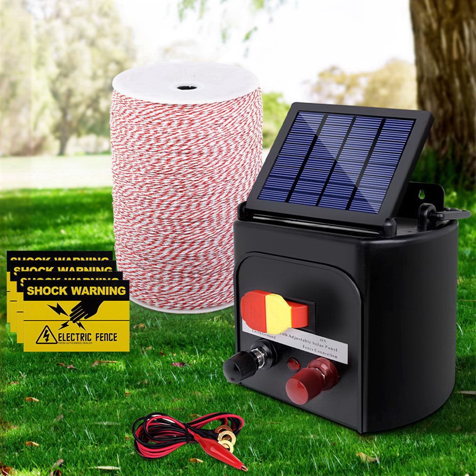 Giantz 5KM Solar Electric Fence Energise