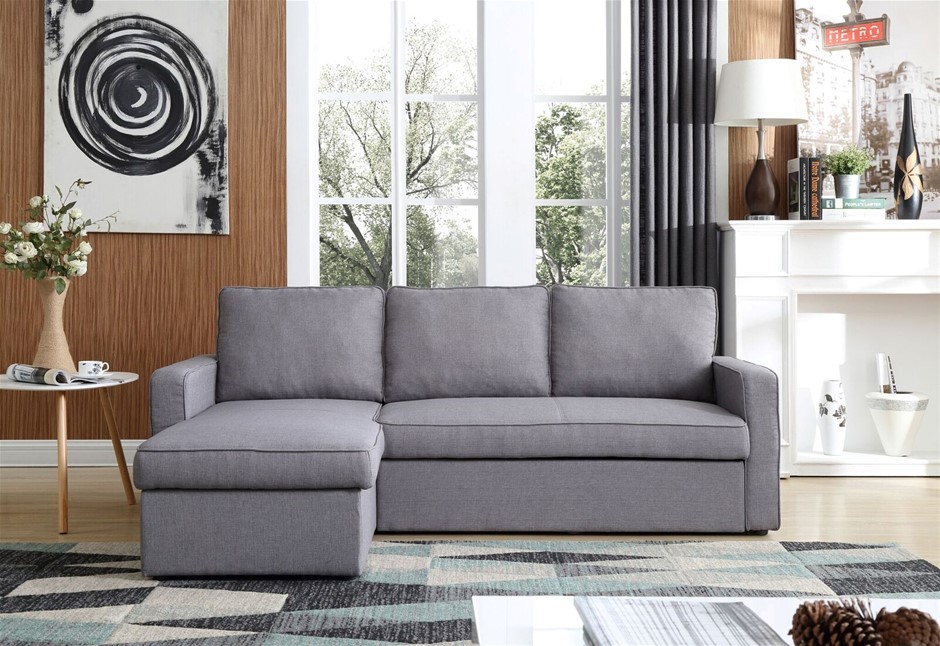 3 Seater Sofa Bed with pull Out Storage 