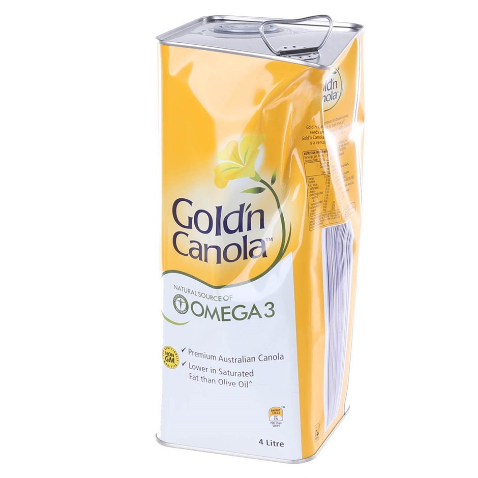 GOLD`N CANOLA Omega 3 Olive Oil, 4L. N.B. Dented. (SNCC55309) (270823