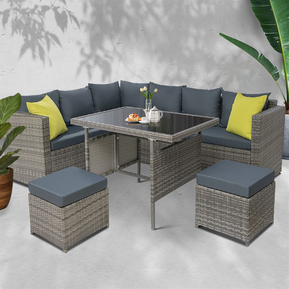 Gardeon Outdoor Furniture Patio Set Dining Garden Wicker