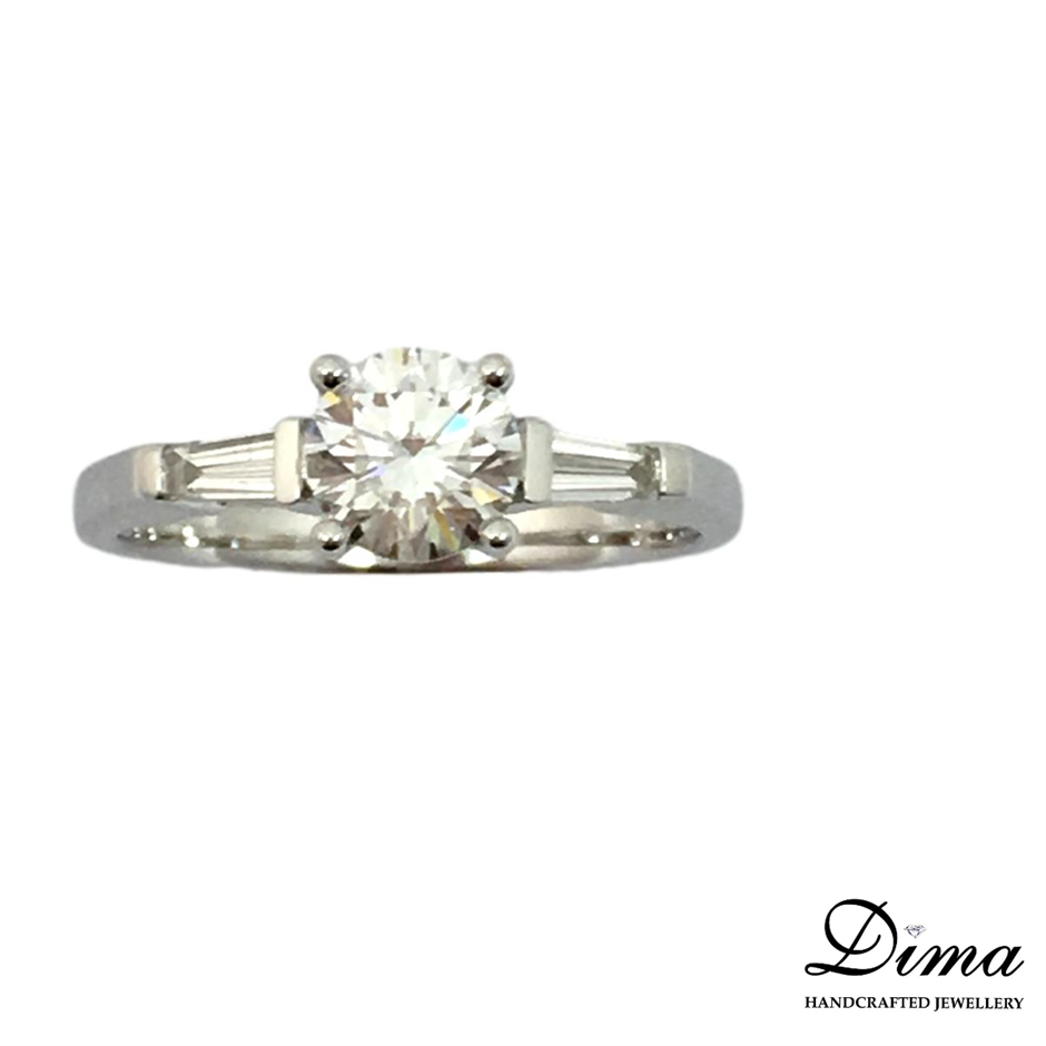 18K White Gold-Filled Cuban Style Link Ring - Size 10