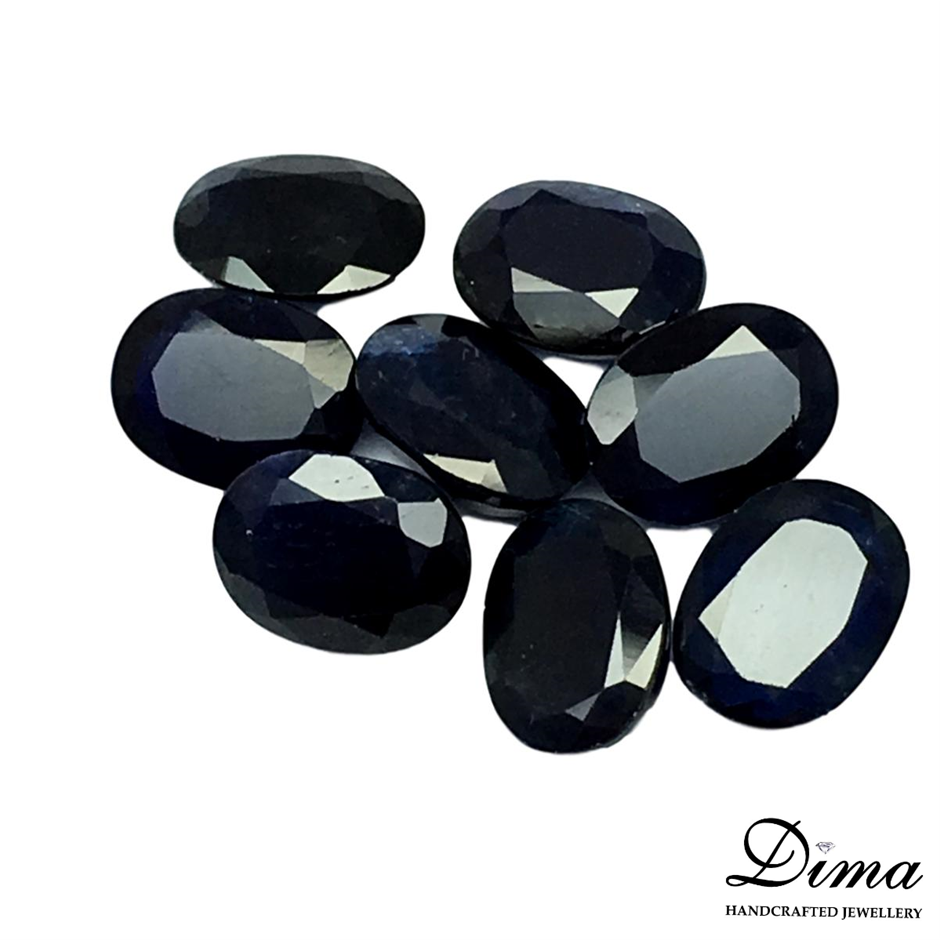 7-8mm Pearl & Lapis Lazuli Real Platinum Plated Jewellery Set