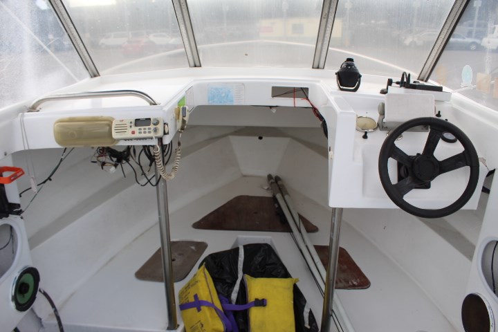 One pair of ladies - 9ct White gold stud earrings