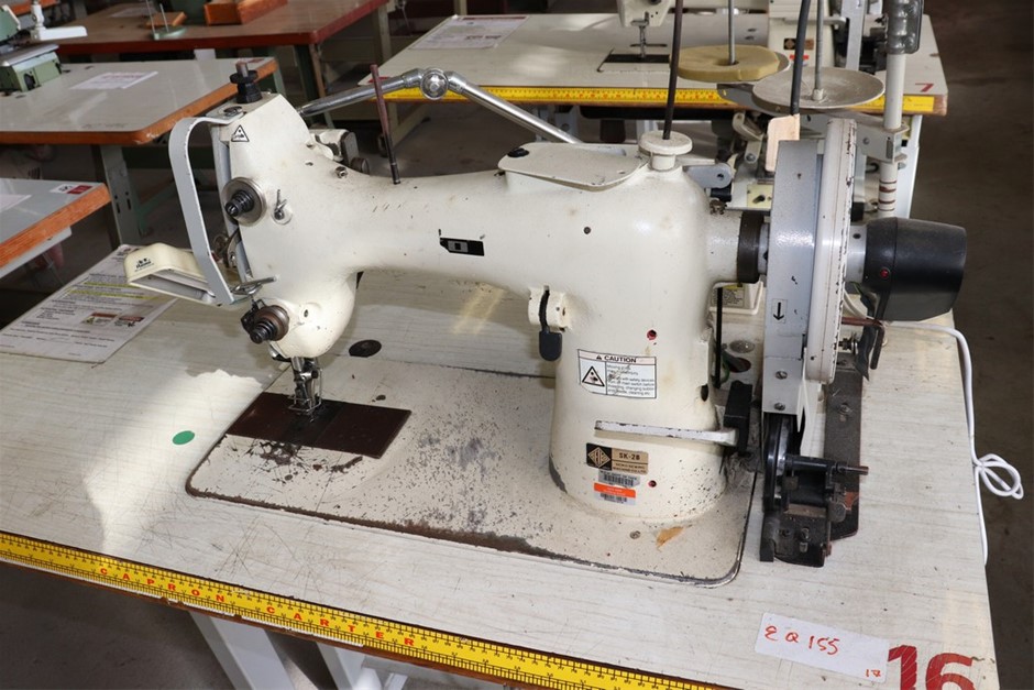 Seiko SK2B Industrial Sewing Machine on Workbench Auction (0143
