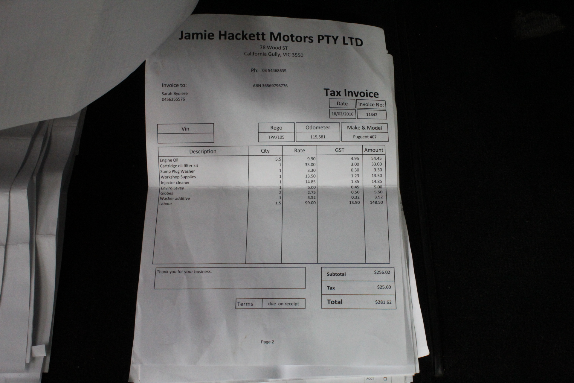 <B>Container 6.3M x 2.4M Plumbers</B>