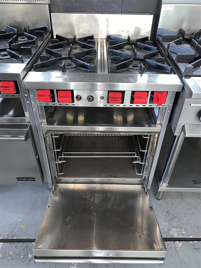 18K White-Filled Cuban Chain Necklace with Simulated Diamonds - 55.8cm