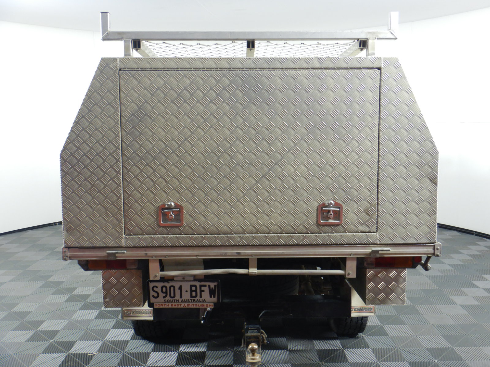 18K White-Filled Cuban Chain Necklace with Simulated Diamonds - 55.8cm