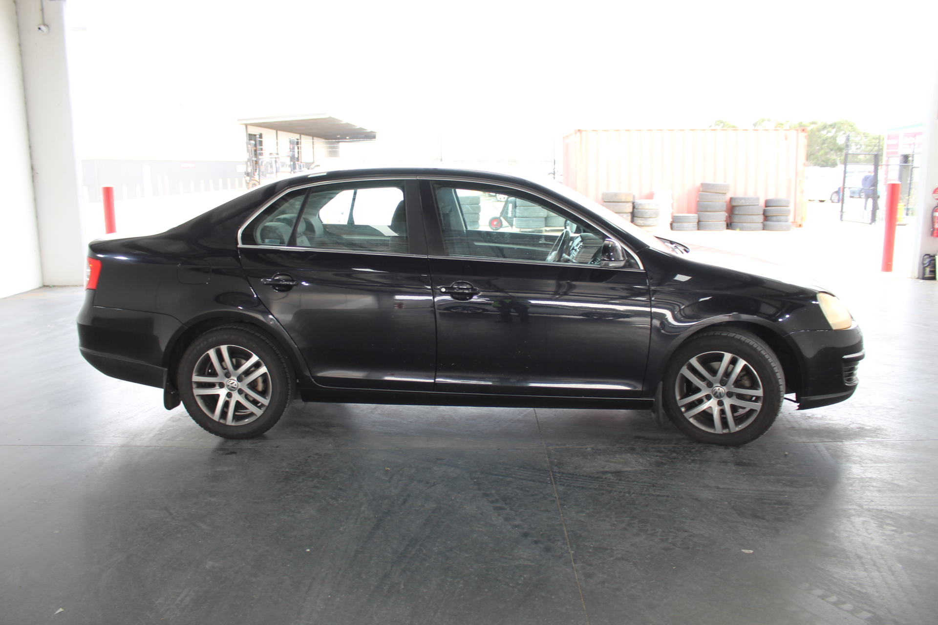 6-10mm Black Agate & Frosted Agate Pendant Charm Necklace