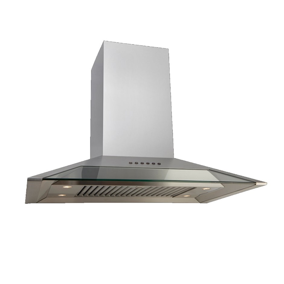Euro 90cm Stainless Steel with front Glass Canopy Rangehood Model ...