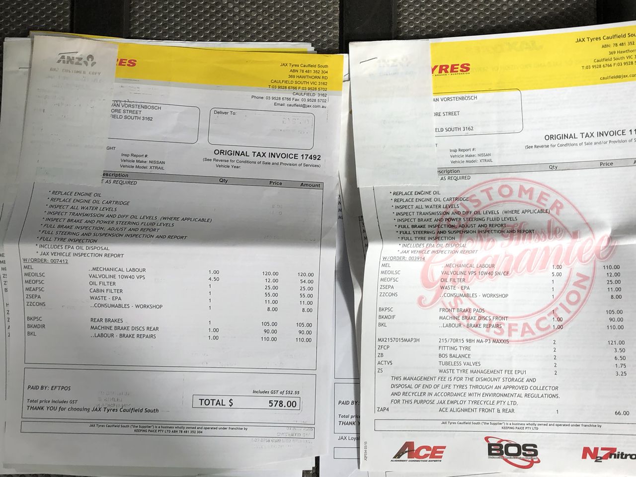 7 x 1 Troy OZ "OLD AUSTRALIAN NOTE SERIES" Ingots Finished in 999 Silver