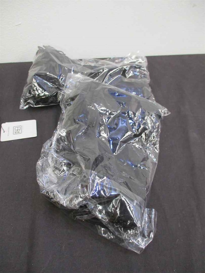 Black Leather Rivet Cuff Bracelet