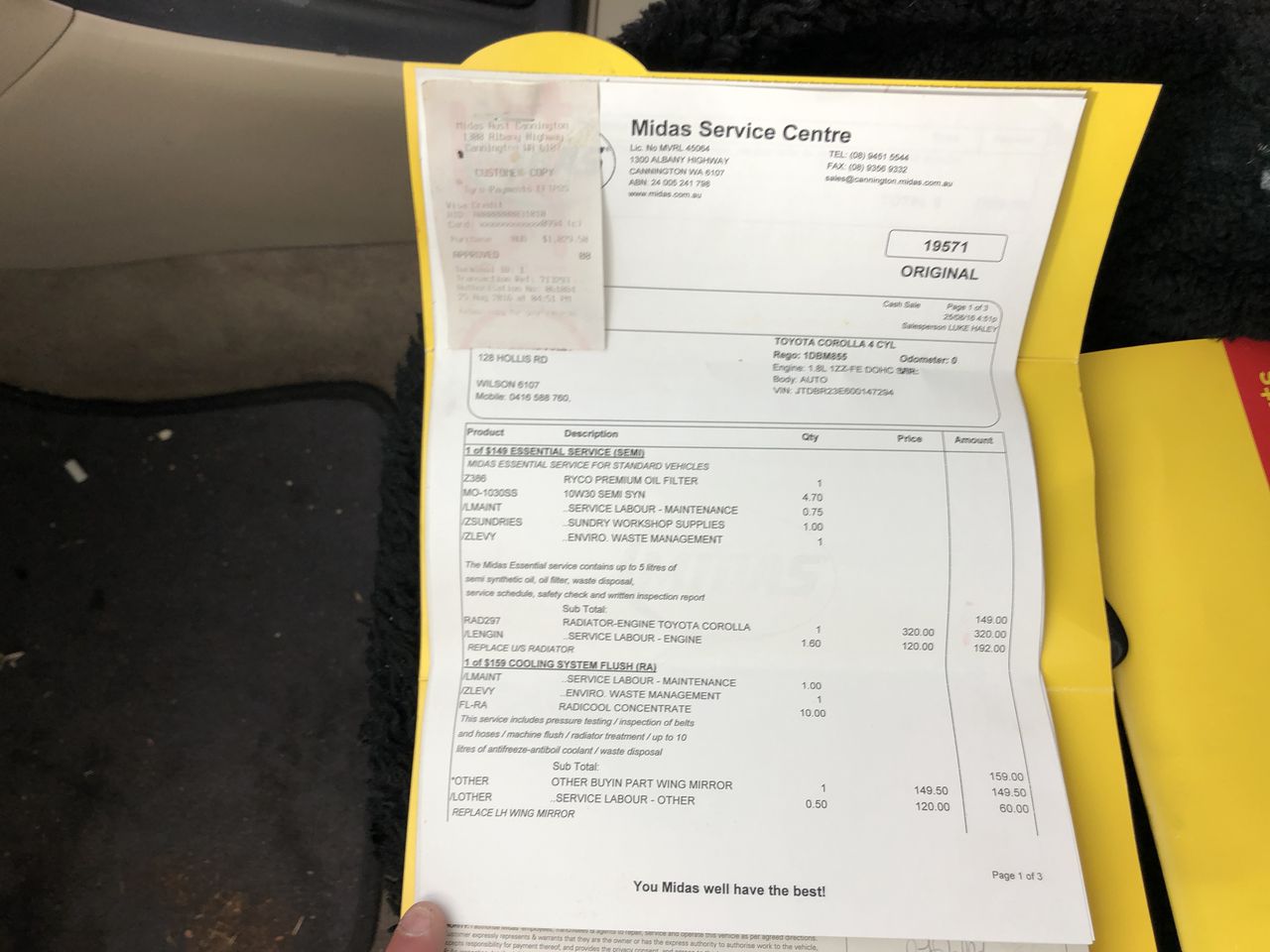 1/100th oz Scottdale goldbar