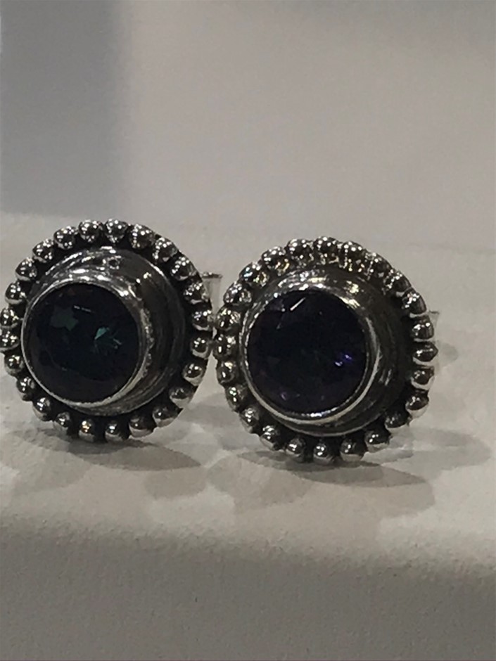 9K Yellow Gold LOCK HOOP EARRINGS 18mm