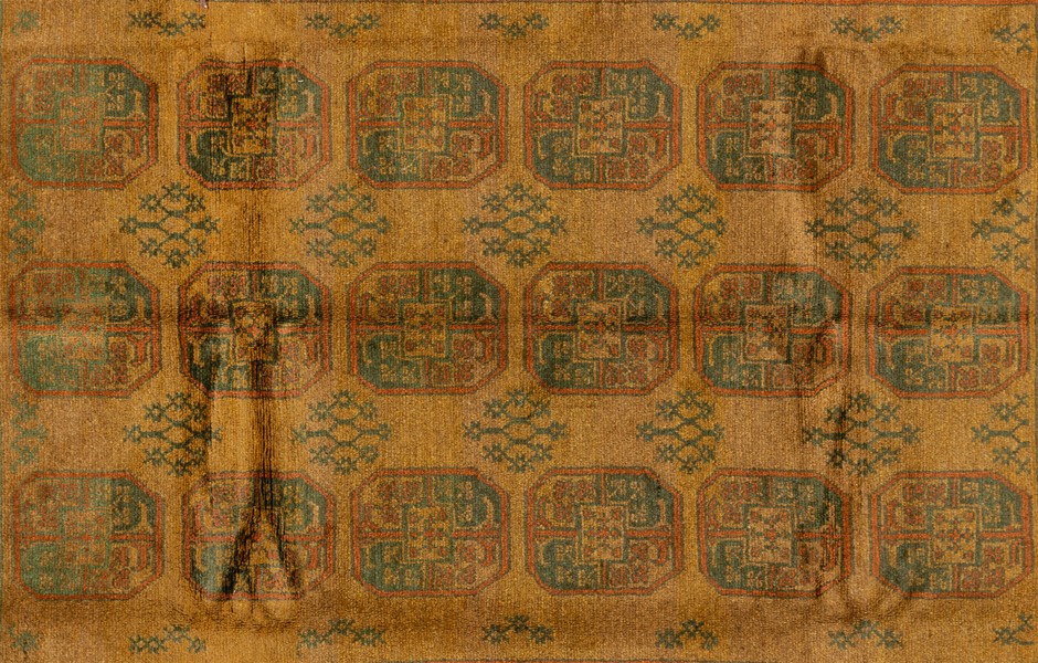 White Studded Leather Bracelet with Chain