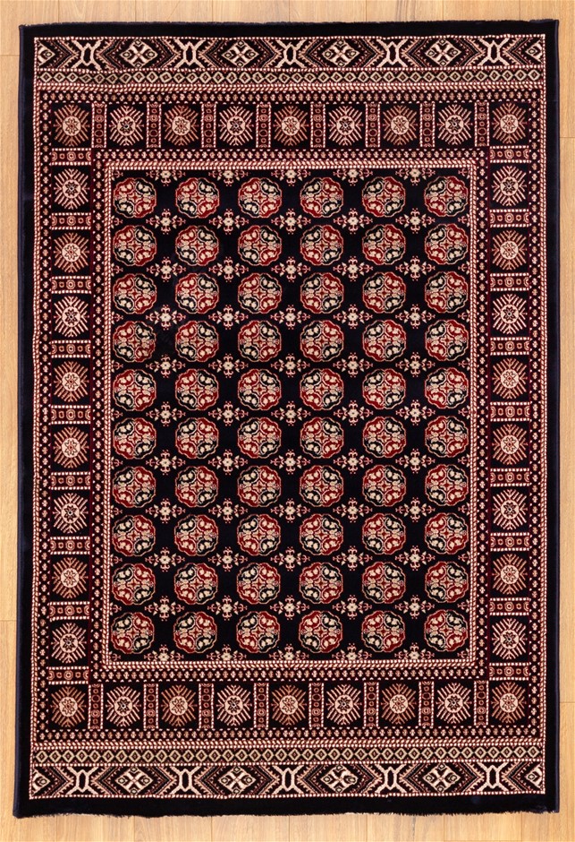 18ct Heavy Rose Gold Plated 5 Ring Lucky Charm Necklace