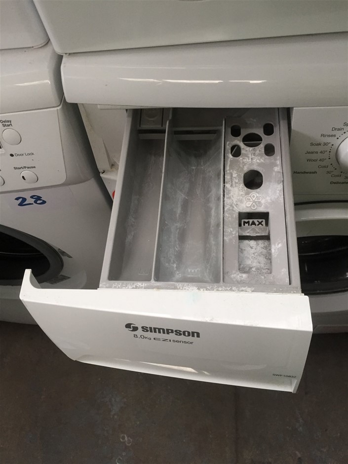 Simpson SWF10832 8kg EZI Sensor Washing Machine Front Loader Auction