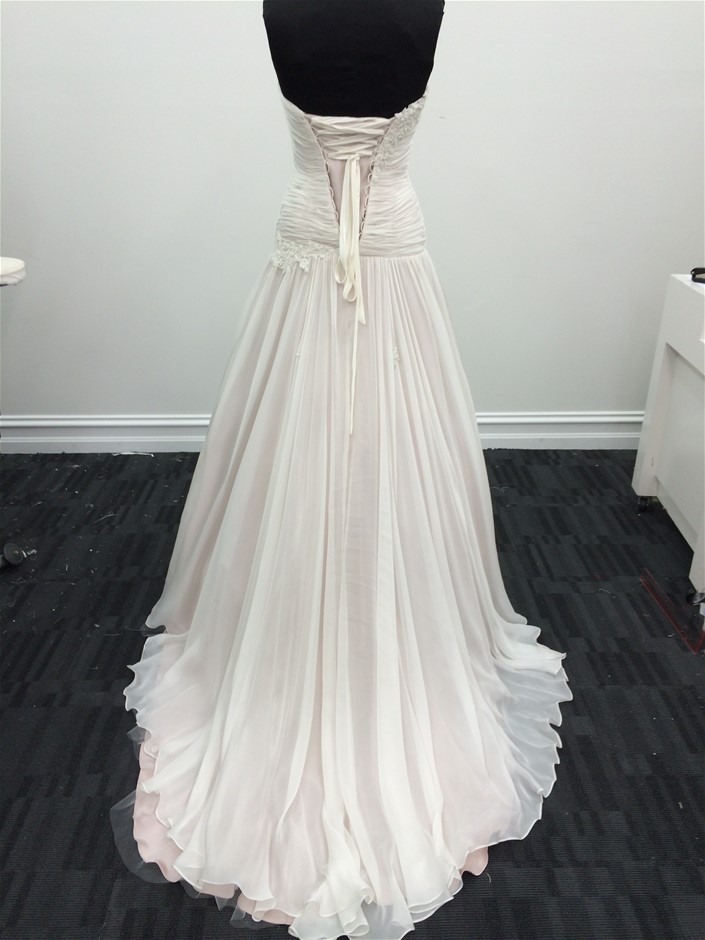 18K Gold-Filled Single-Row Ring, Simulated Diamonds, Size 10