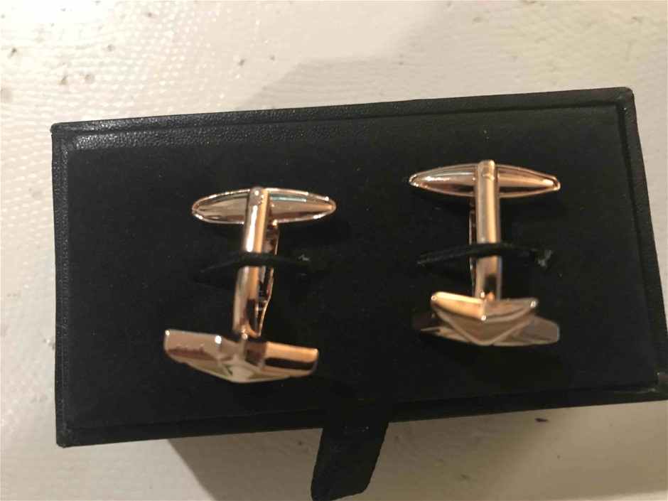 Classic Stainless Steel Feather Stud Earrings - Yellow