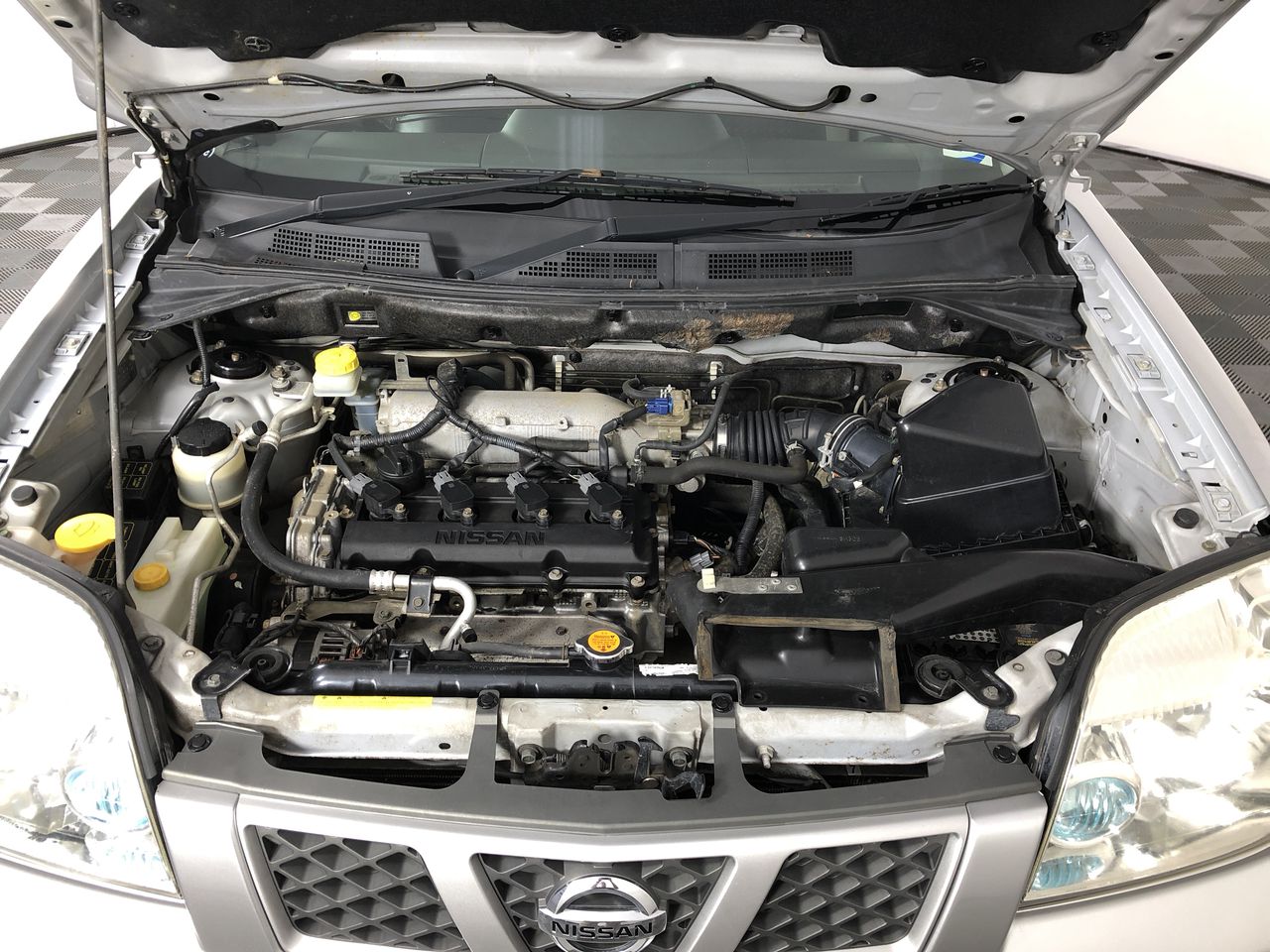 Silver Leather Rivet Cuff Bracelet - DEMO