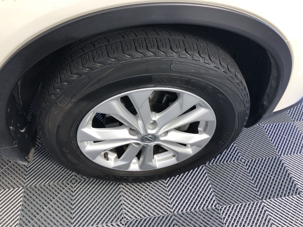 Silver Leather Rivet Cuff Bracelet - DEMO