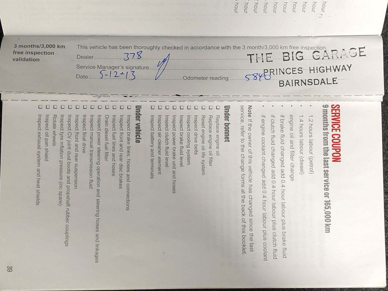 2014 Toyota Kluger 4X4 GXL GSU55R Auto 7 Seats Wagon (RWC issued 27.04.26)