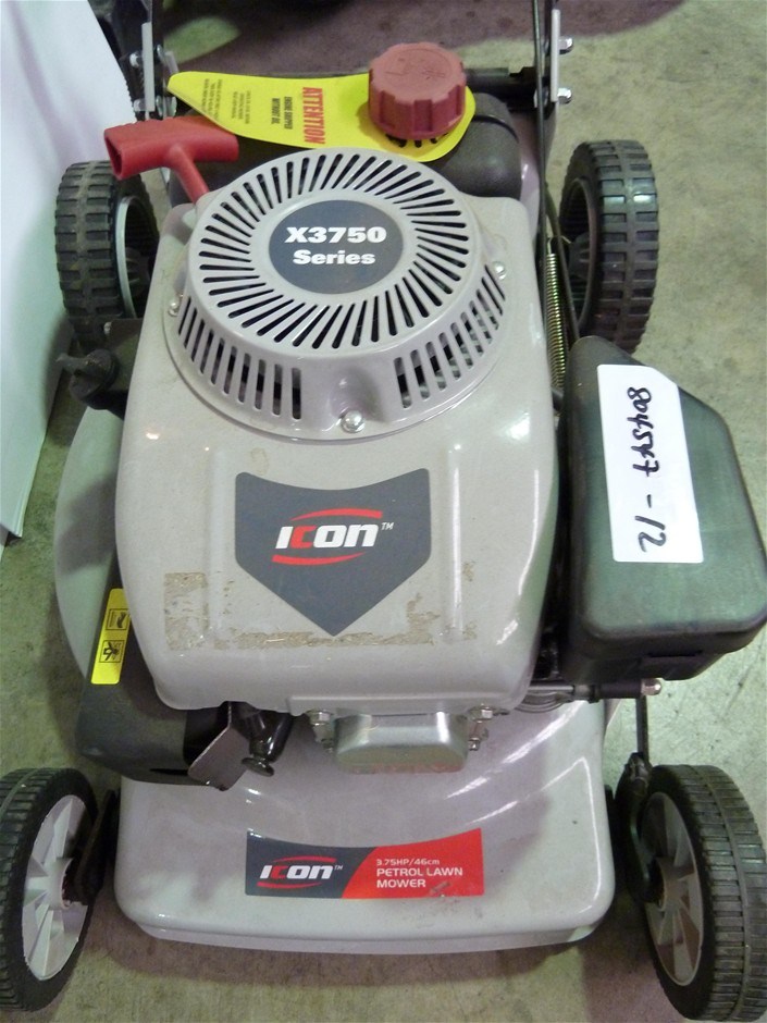 Lawn Mower, ICON X3750 Series, Petrol, 3.75HP, 46cm deck (no Catcher ...