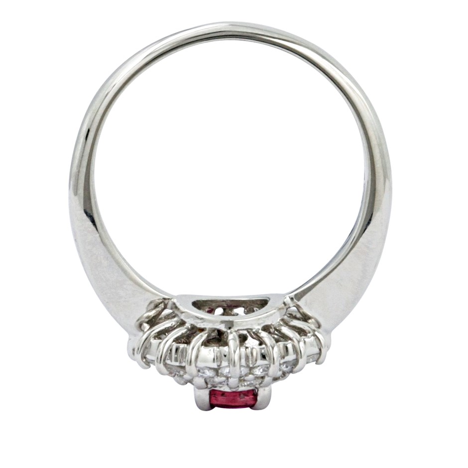 BIJ'OR - Genuine Simulated Diamond & Pink Freshwater Pearl Swirl Stud