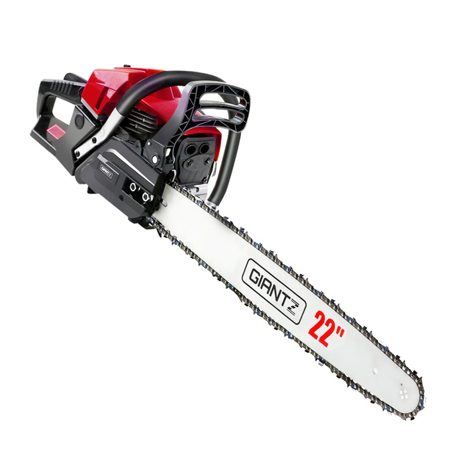 GIANTZ 58cc Commercial Petrol Chainsaw 22" Bar Chains Saw Tree Pruning