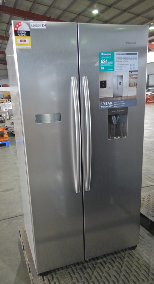 Hisense 624L Side By Side Fridge Auction (00018012660) Grays Australia