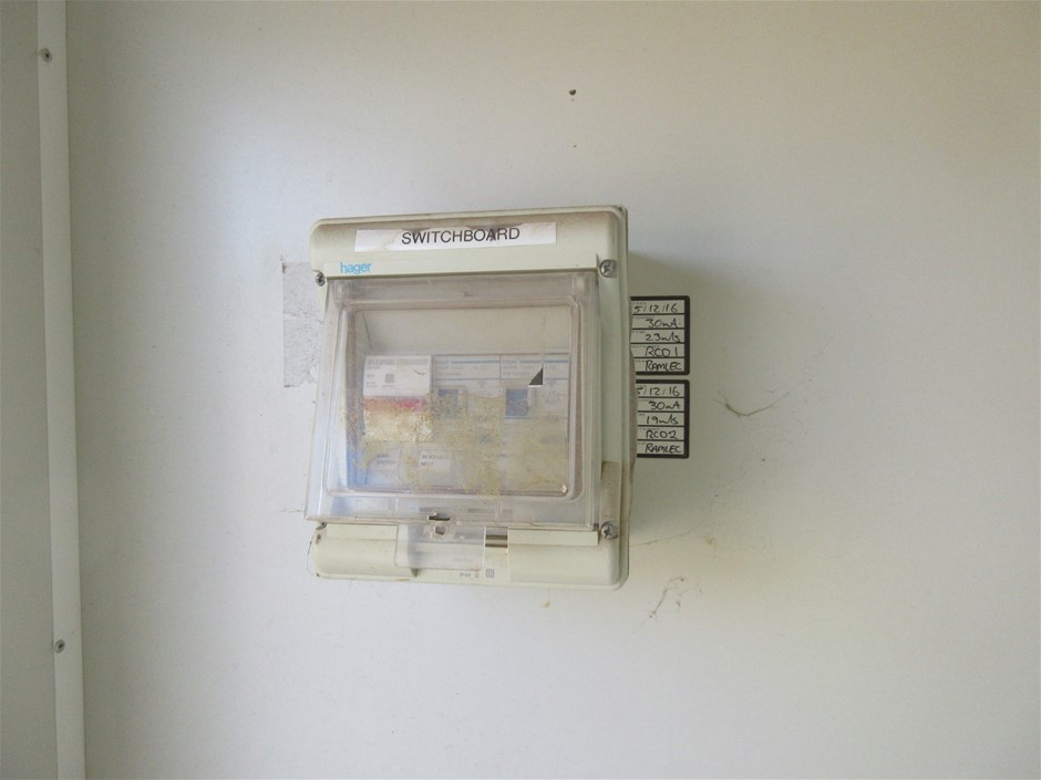 1 x Square Shower & Toilet Block