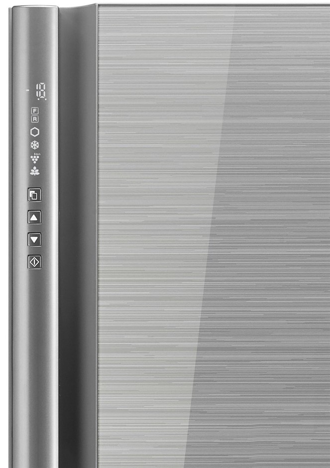 LUTEC Outdoor LED Solar Post Light 2.25M High Black Aluminium, 300 Lumens.