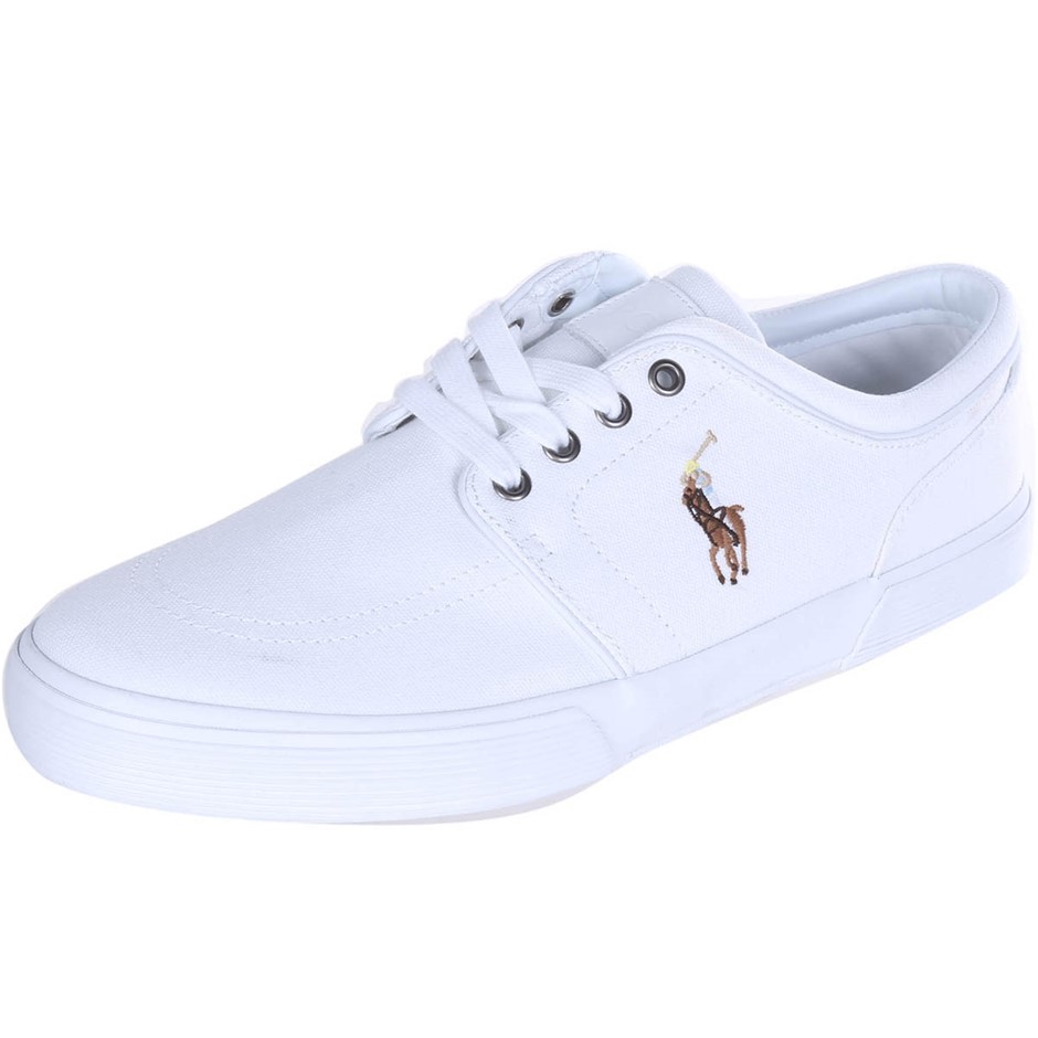 POLO RALPH LAUREN Men`s Faxon Canvas Shoes, Size 12. White. (SN:CC59722) (2  Auction | GraysOnline Australia